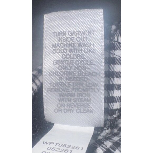 J.Jill Women’s Black & White Gingham Pull On Stretch Straight Leg Pants Sz 10 - Picture 7 of 11